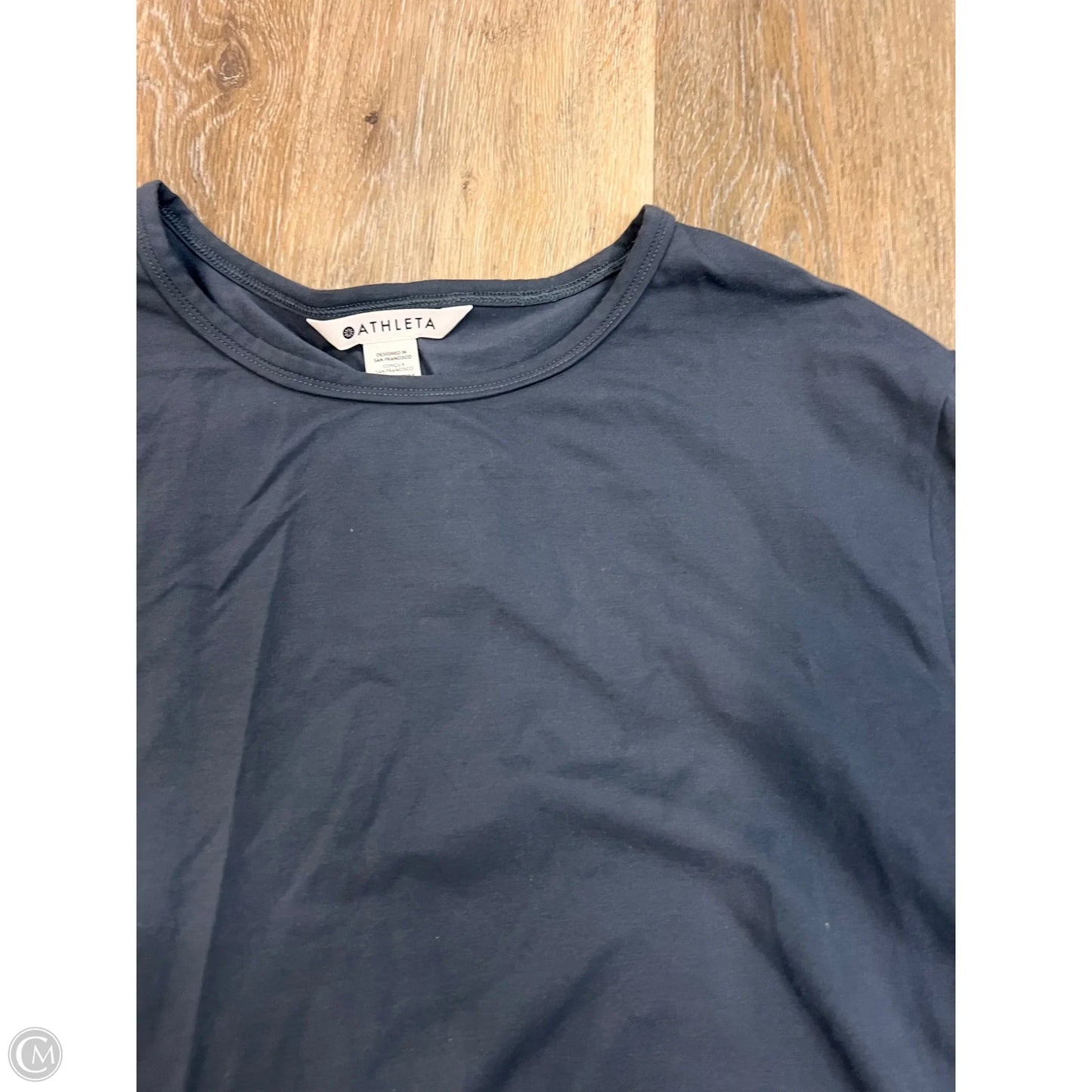 Athletic Top Long Sleeve Crewneck By Athleta In Blue, Size: L