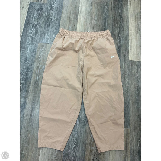 Athletic Pants By Nike Apparel In Tan, Size: Xl