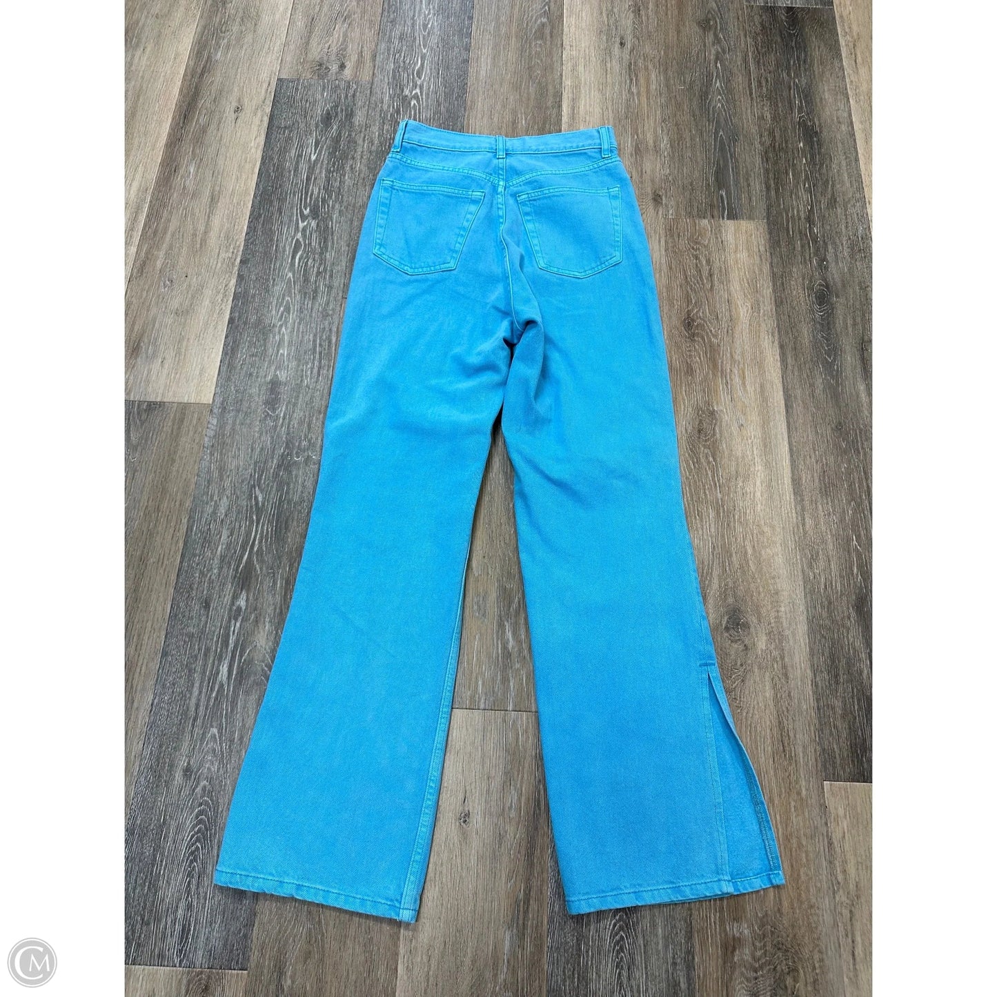 Jeans Wide Leg By Topshop In Blue Denim, Size: 2