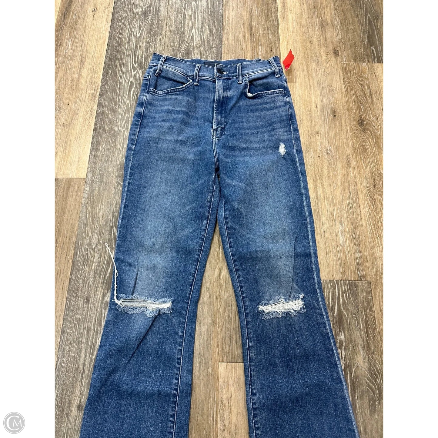 Jeans Flared By Mother In Blue Denim, Size: 6