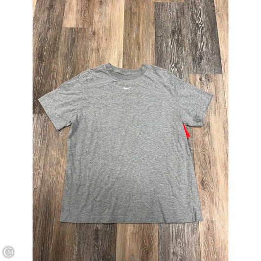 Athletic Top Short Sleeve By Nike Apparel In Grey, Size: S