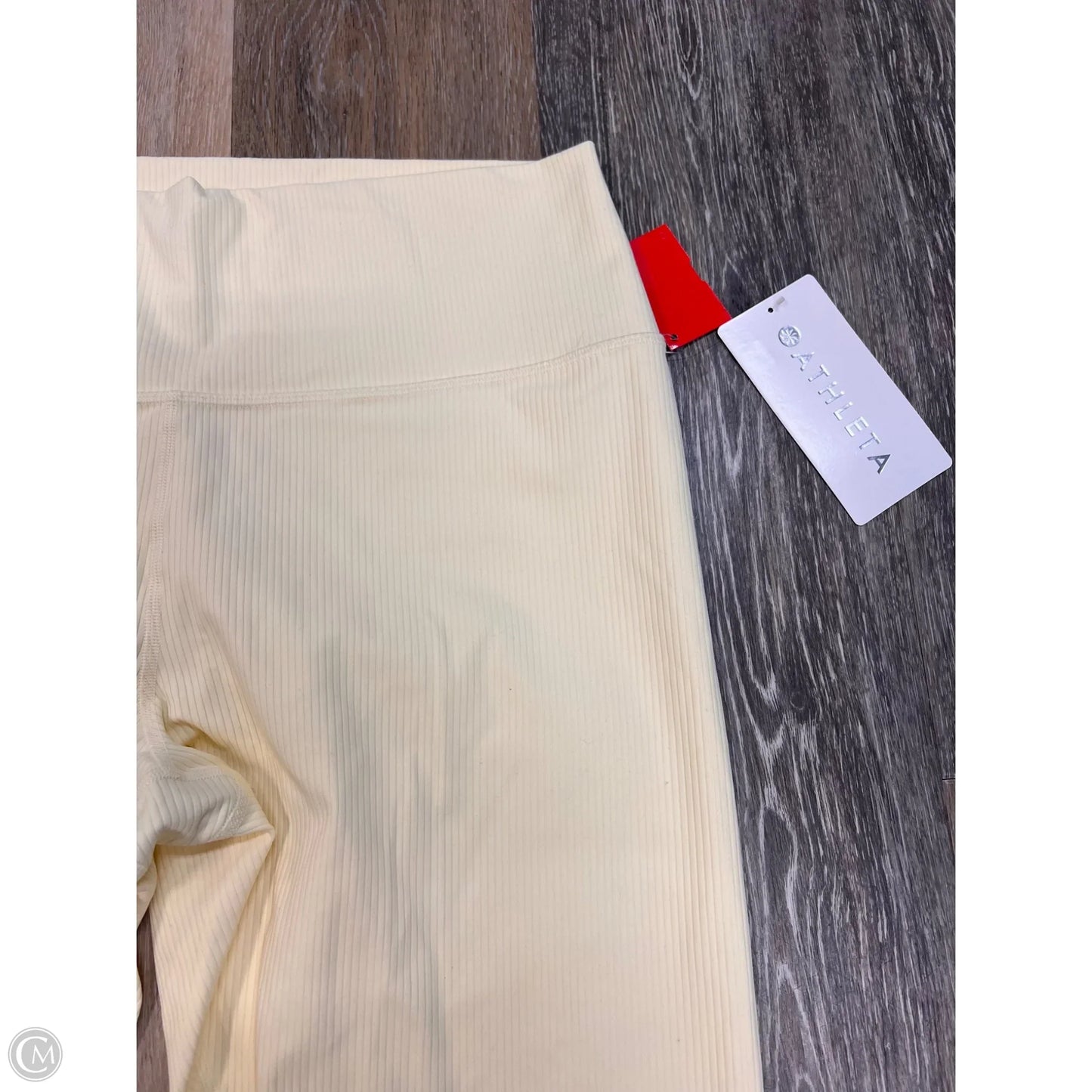 Athletic Leggings By Athleta In Yellow, Size: Xl