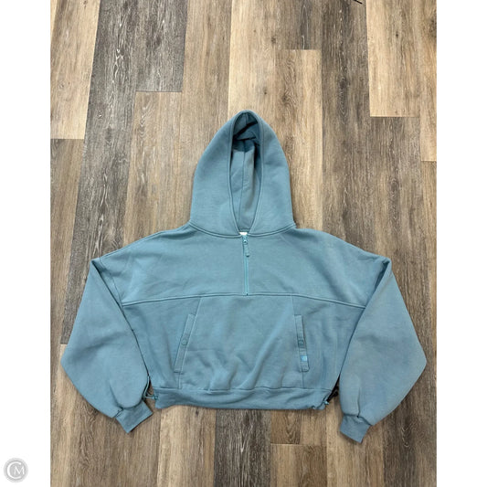 Athletic Sweatshirt Hoodie By Blogilates In Blue, Size: M