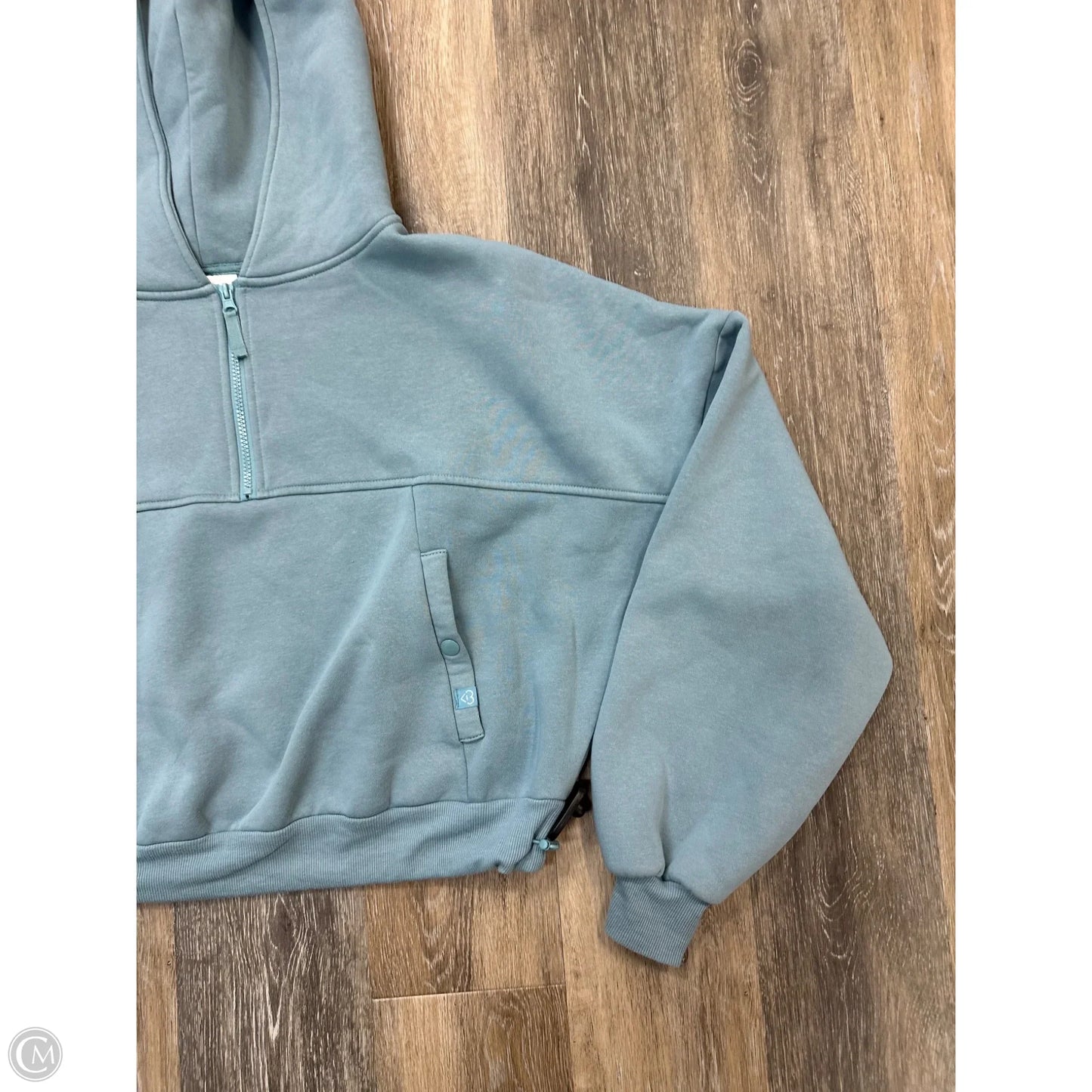 Athletic Sweatshirt Hoodie By Blogilates In Blue, Size: M