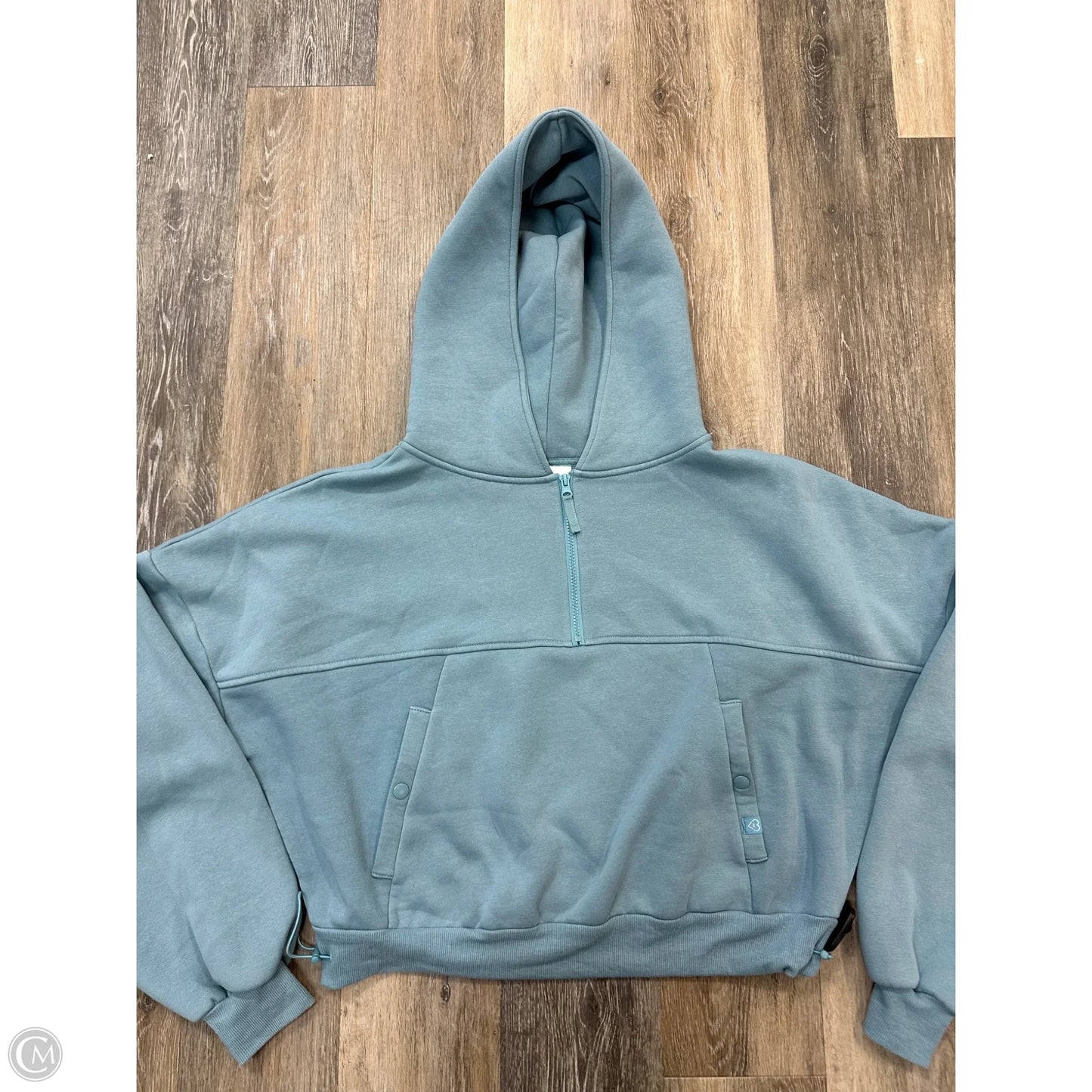 Athletic Sweatshirt Hoodie By Blogilates In Blue, Size: M