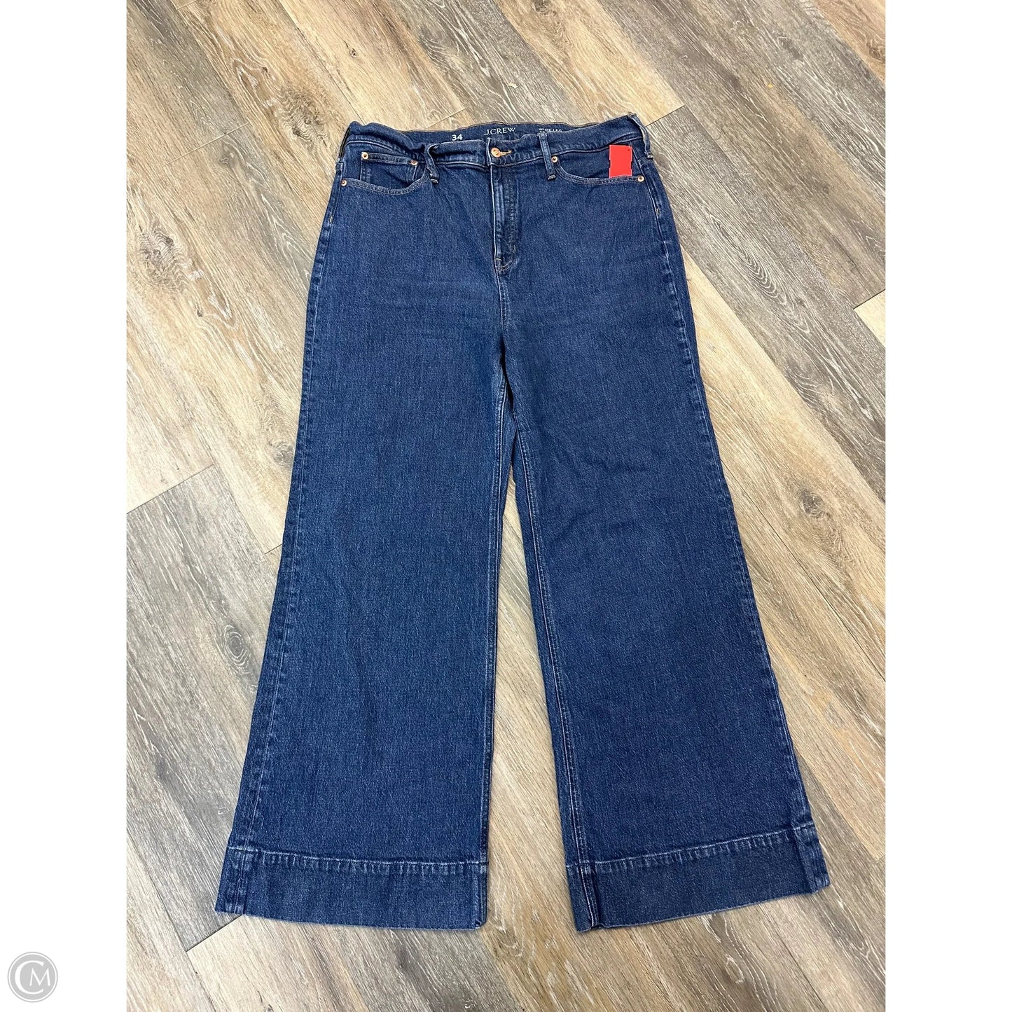 Jeans Wide Leg By J. Crew In Blue Denim, Size: 16