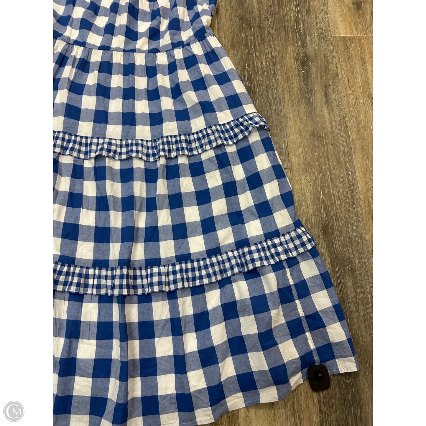 Dress Casual Maxi By J. Crew In Blue & White, Size: L