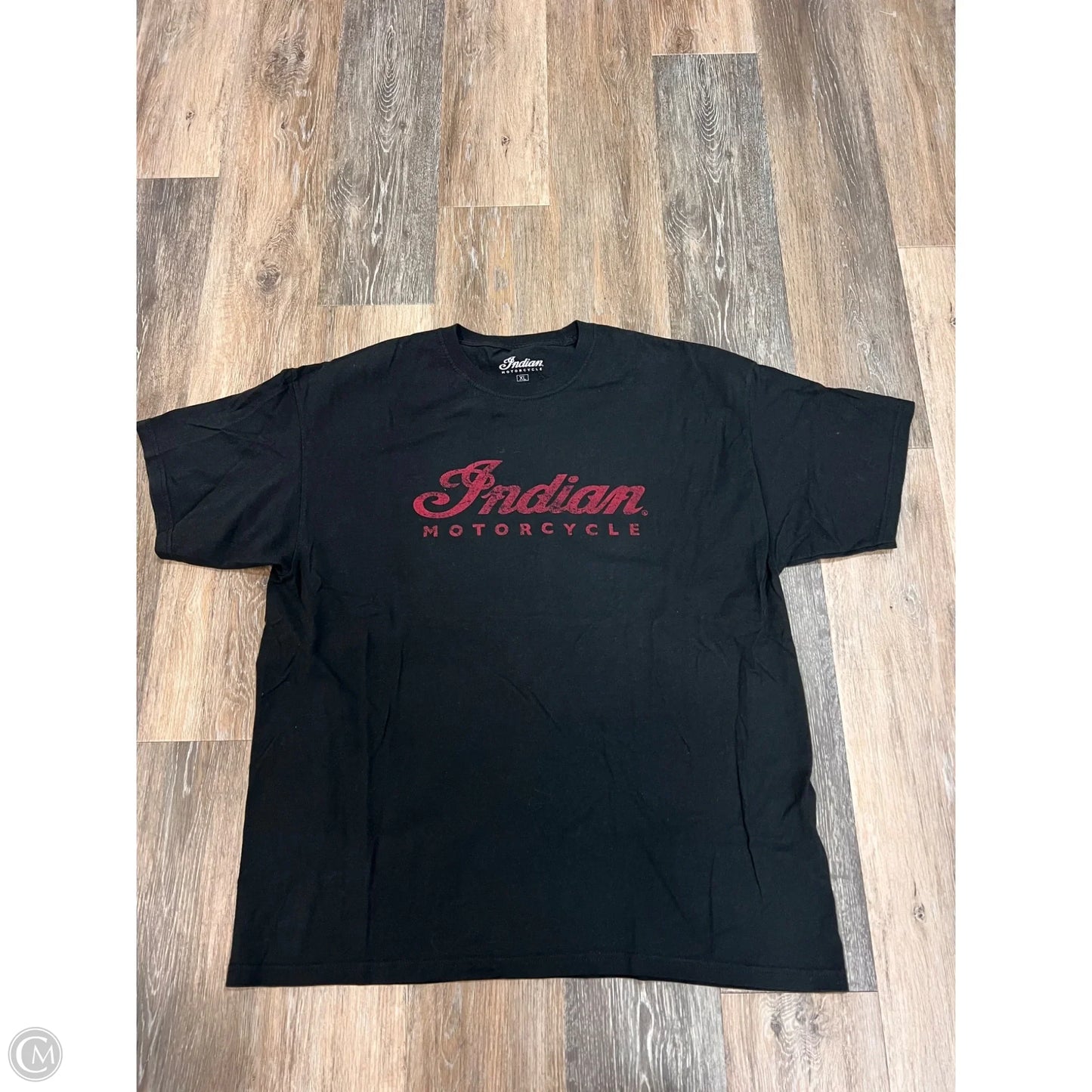 Top Short Sleeve By Indian Motorcycle In Black, Size: Xl