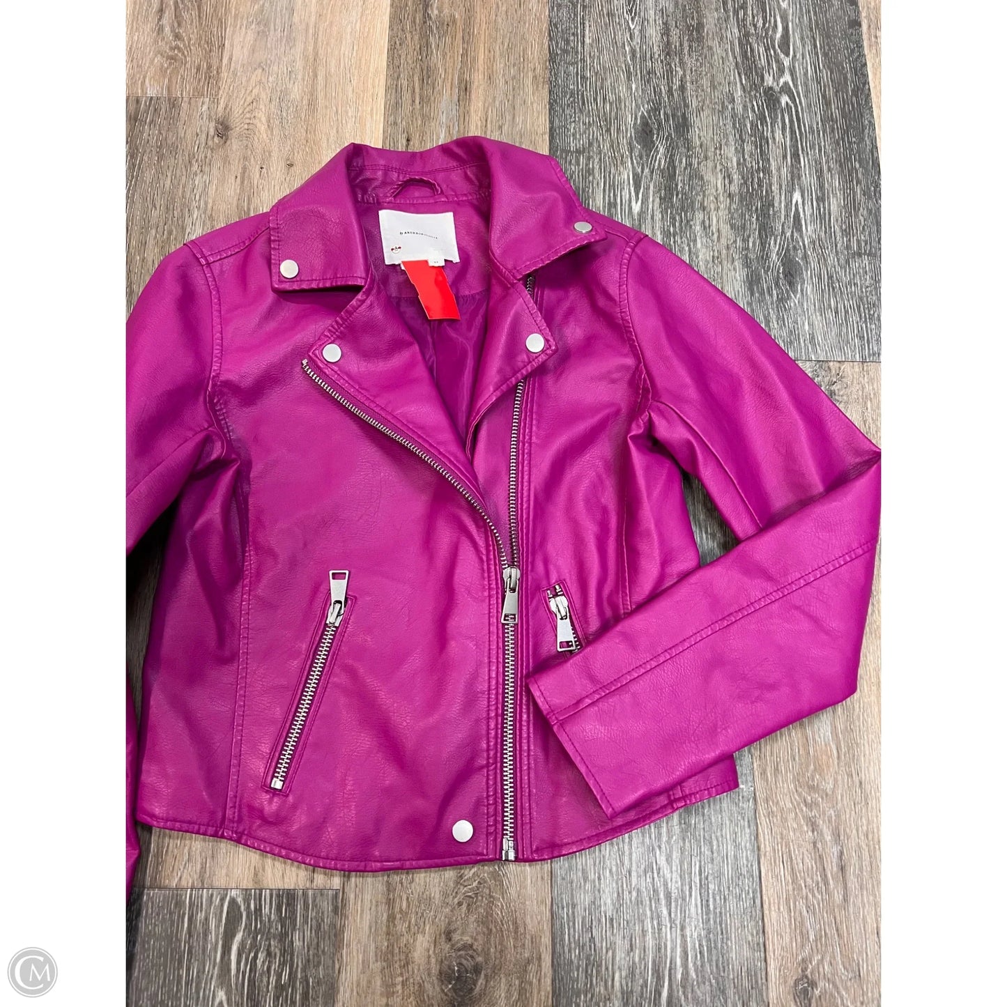 Jacket Moto By Anthropologie In Pink, Size: Xs