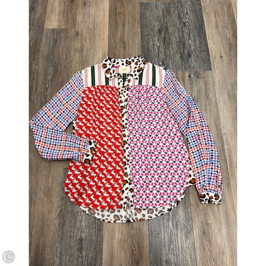 Blouse Long Sleeve By Maeve In Multi-colored, Size: Xs