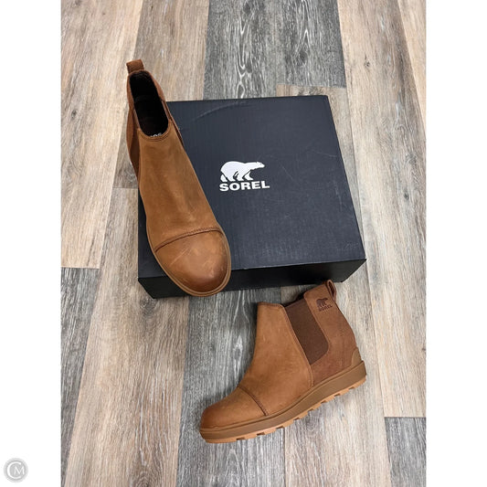 -Boots Ankle Heels By Sorel In Tan, Size: 8