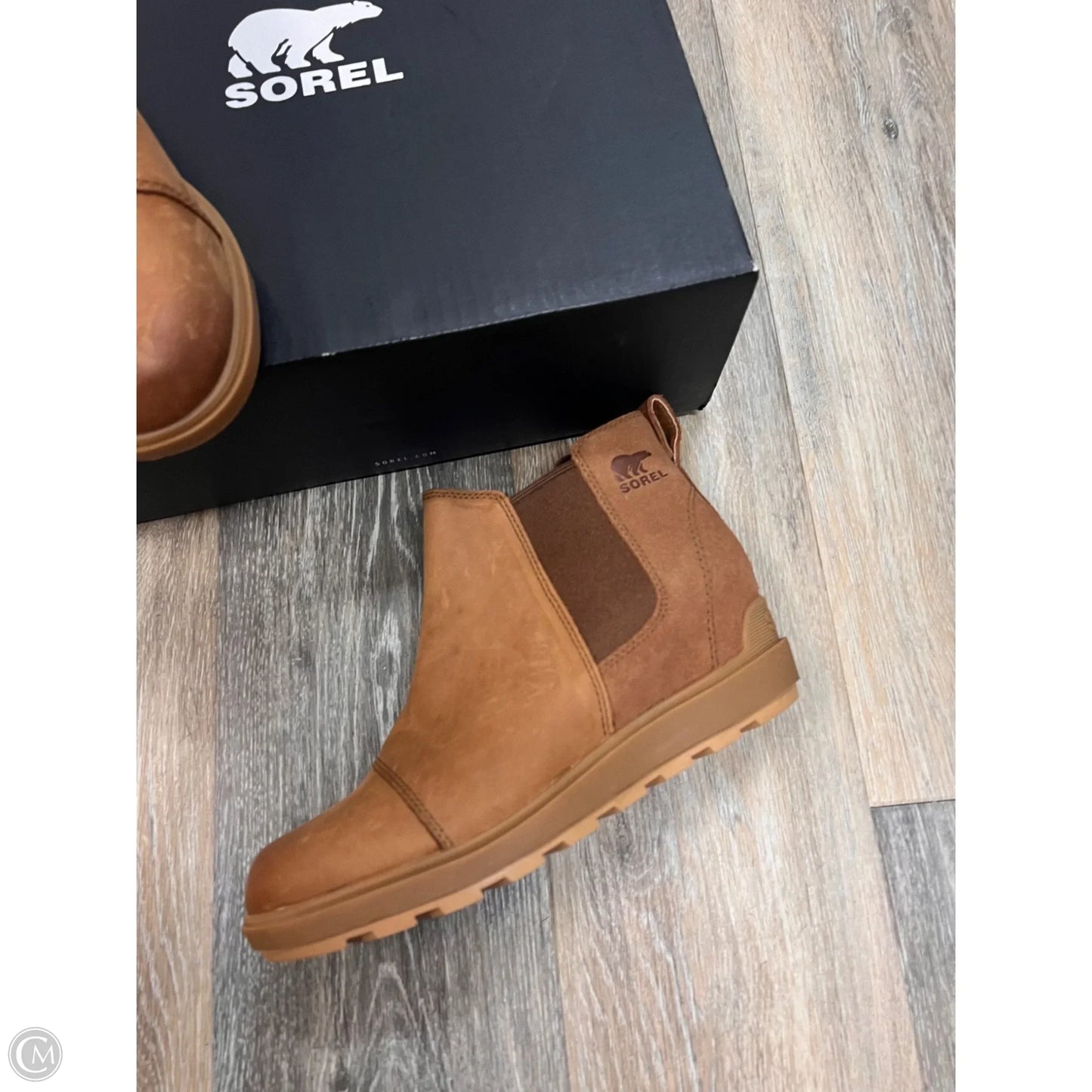 -Boots Ankle Heels By Sorel In Tan, Size: 8