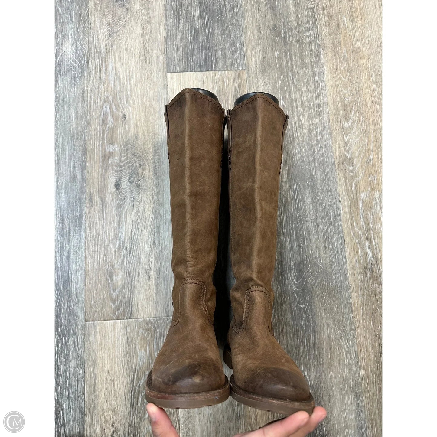 Boots Designer By Frye In Brown, Size: 6