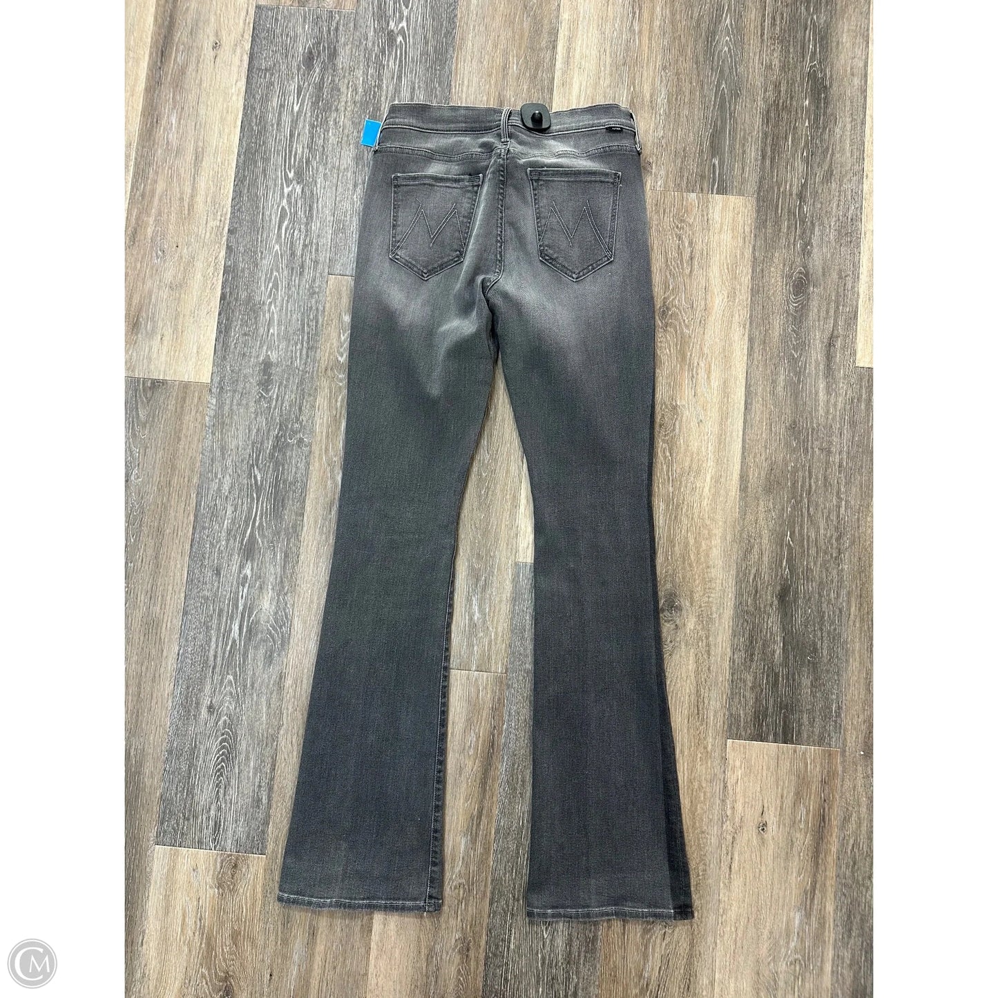Jeans Flared By Mother In Grey Denim, Size: 4
