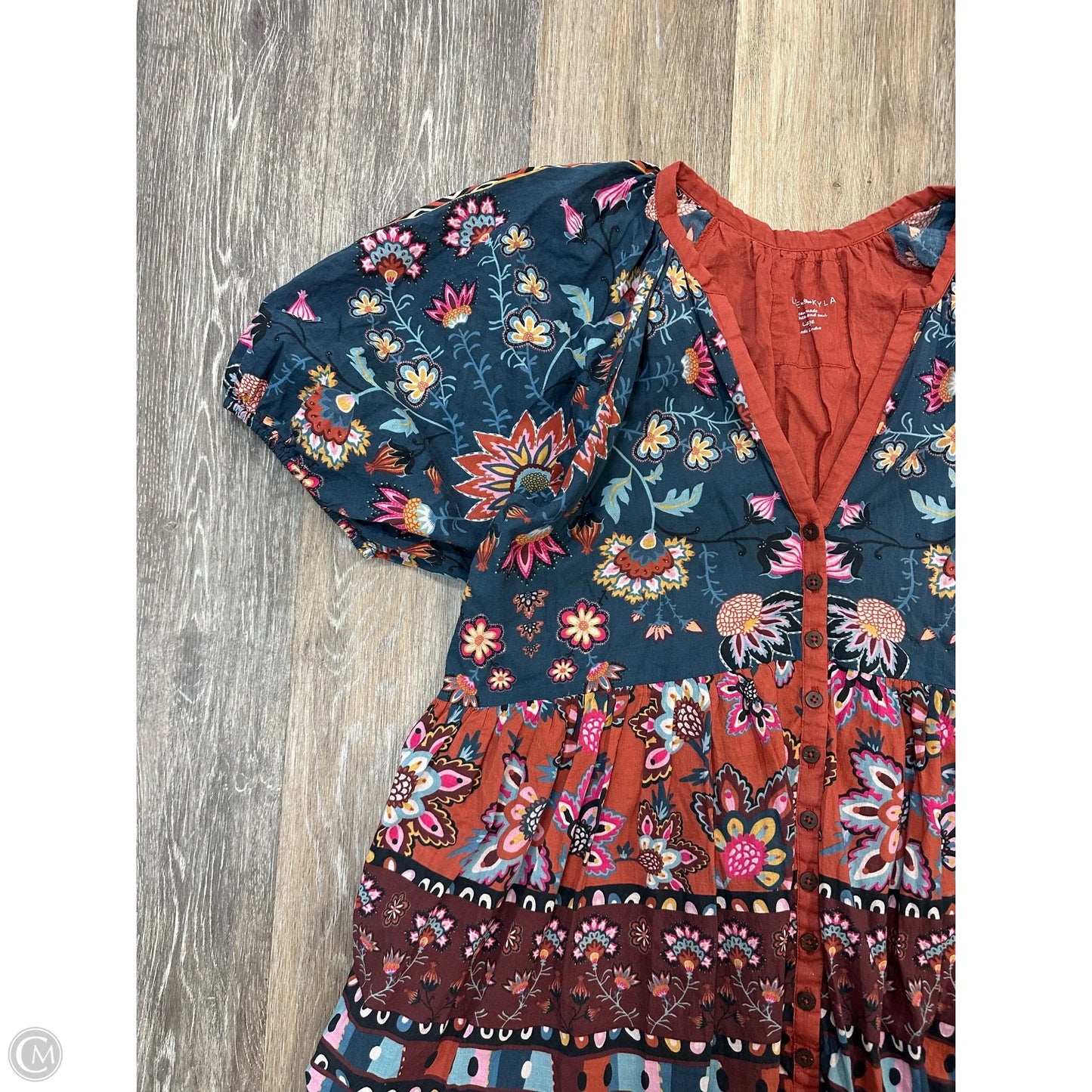 Dress Casual Midi By Love Kyla In Multi-colored, Size: L