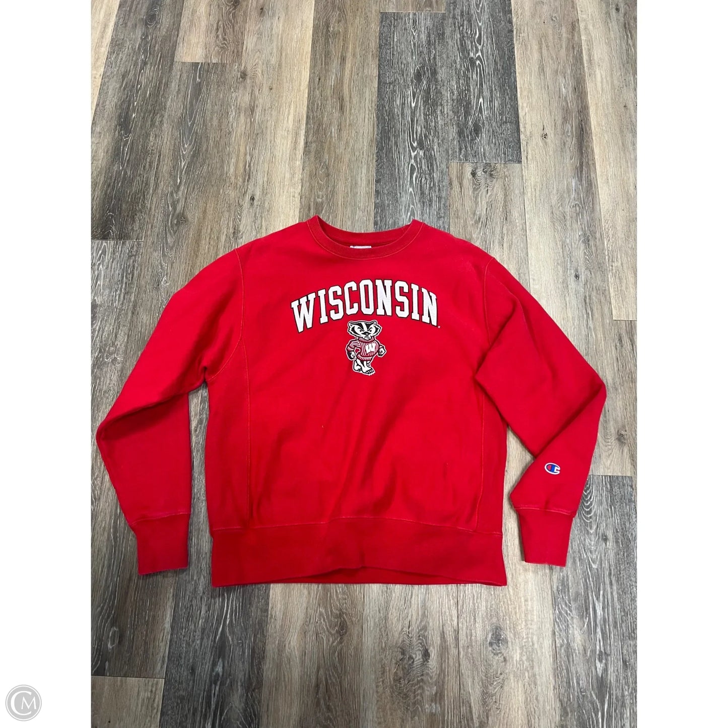 Athletic Sweatshirt Crewneck By Champion In Red, Size: M