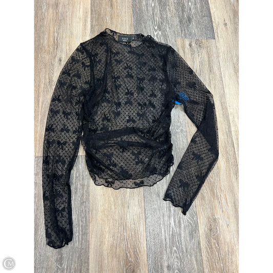 Top Long Sleeve By Vici In Black, Size: S