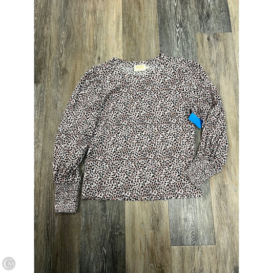 Top Long Sleeve By Nation Ltd In Animal Print, Size: S