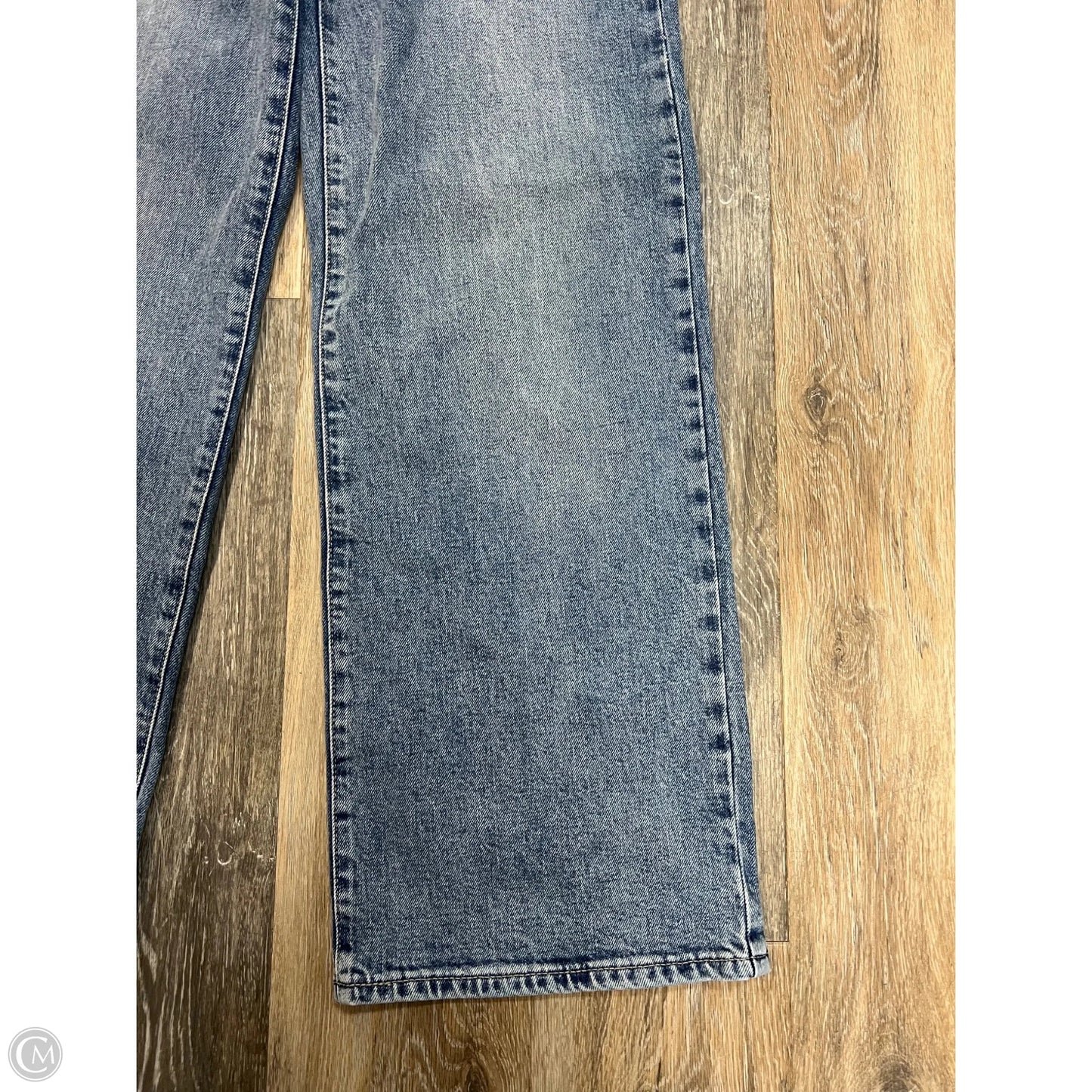 -Jeans Wide Leg By Paige In Blue Denim, Size: 2/26