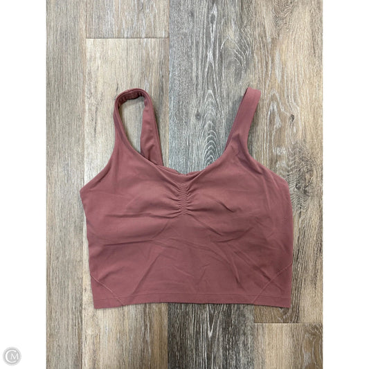 Athletic Tank Top By Lululemon In Pink, Size: 6