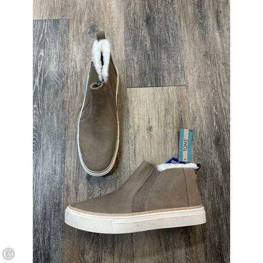 Boots Ankle Flats By Toms In Beige, Size: 9