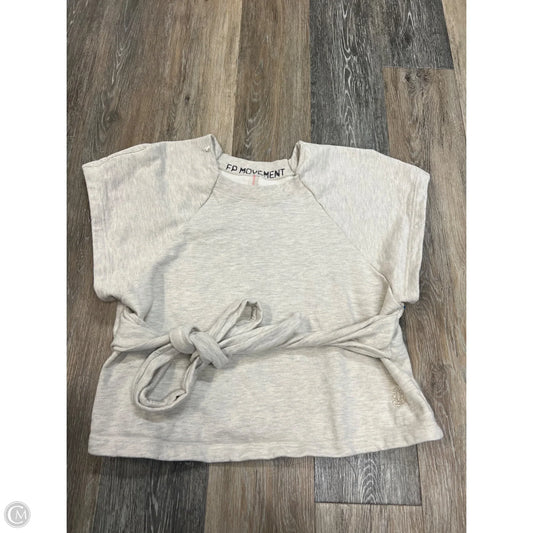 Top Short Sleeve By Free People In Cream, Size: M