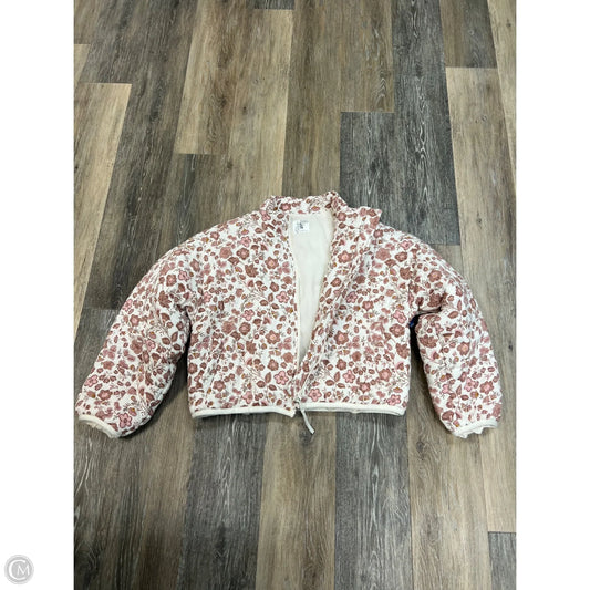 Jacket Puffer & Quilted By Altard State In Floral Print, Size: S