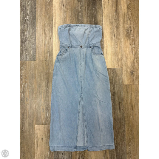 Dress Casual Midi By Free People In Blue Denim, Size: 8
