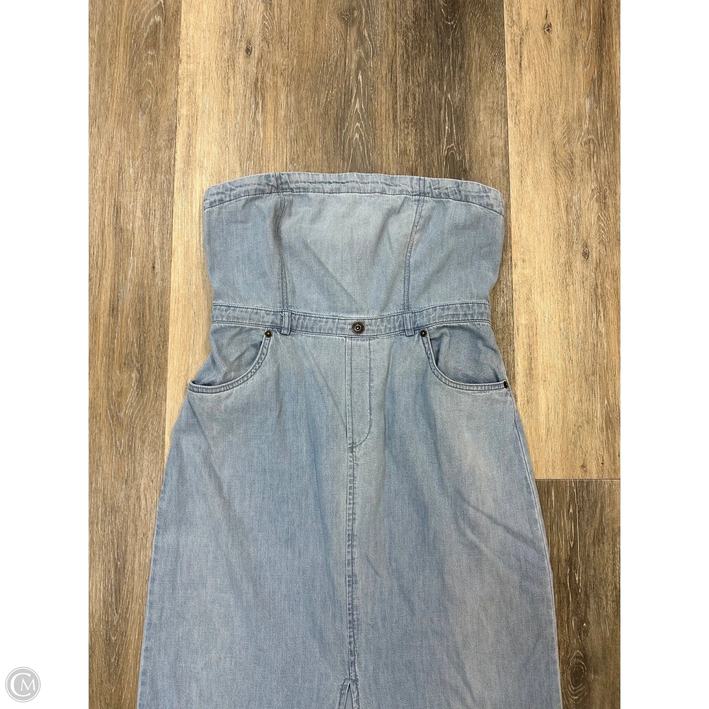 Dress Casual Midi By Free People In Blue Denim, Size: 8