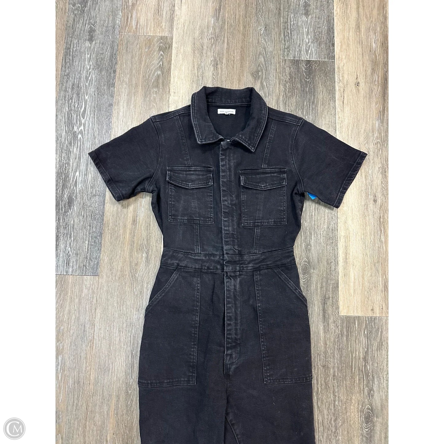Jumpsuit By Good American In Black Denim, Size: M