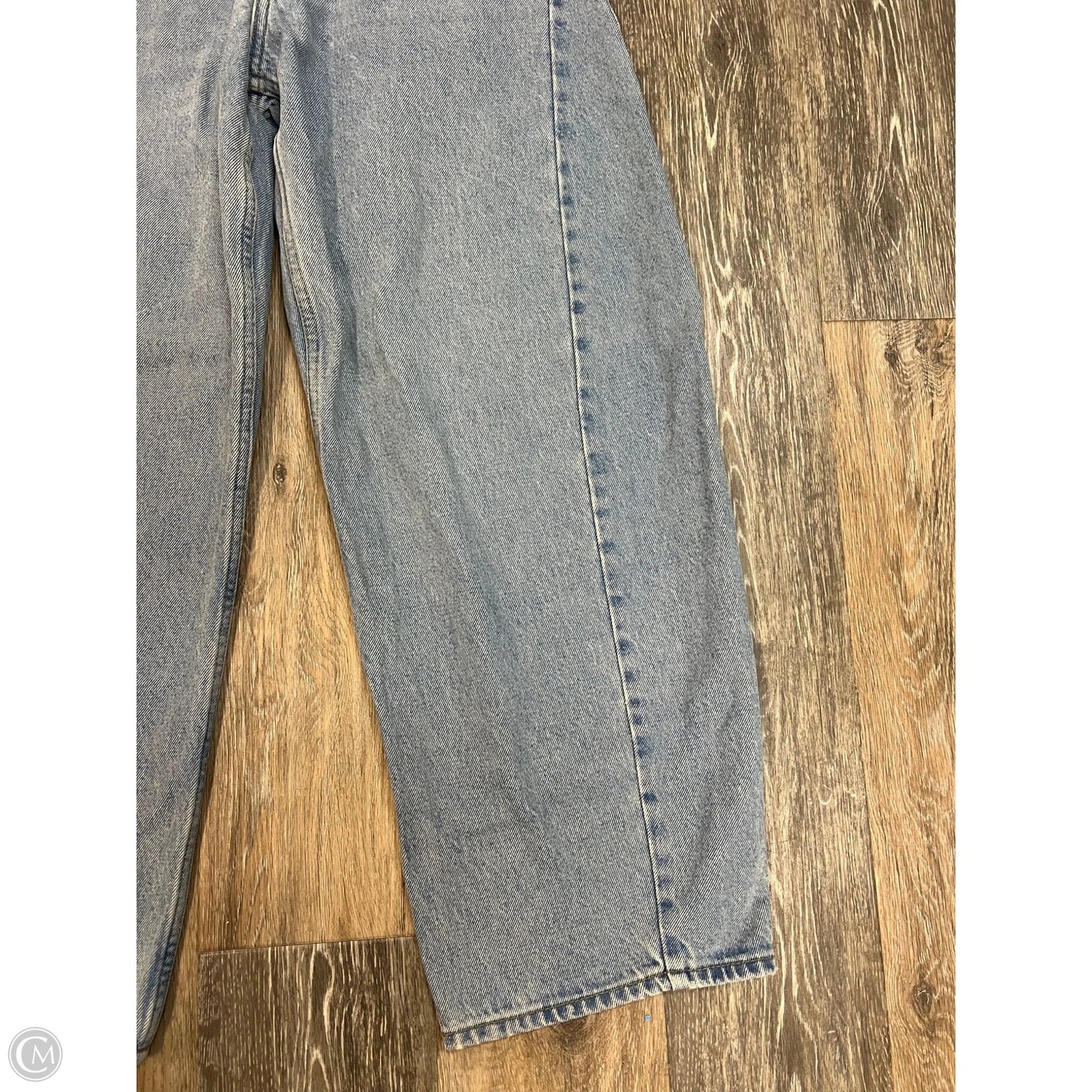 Jeans Wide Leg By Abercrombie And Fitch In Blue Denim, Size: 4/27