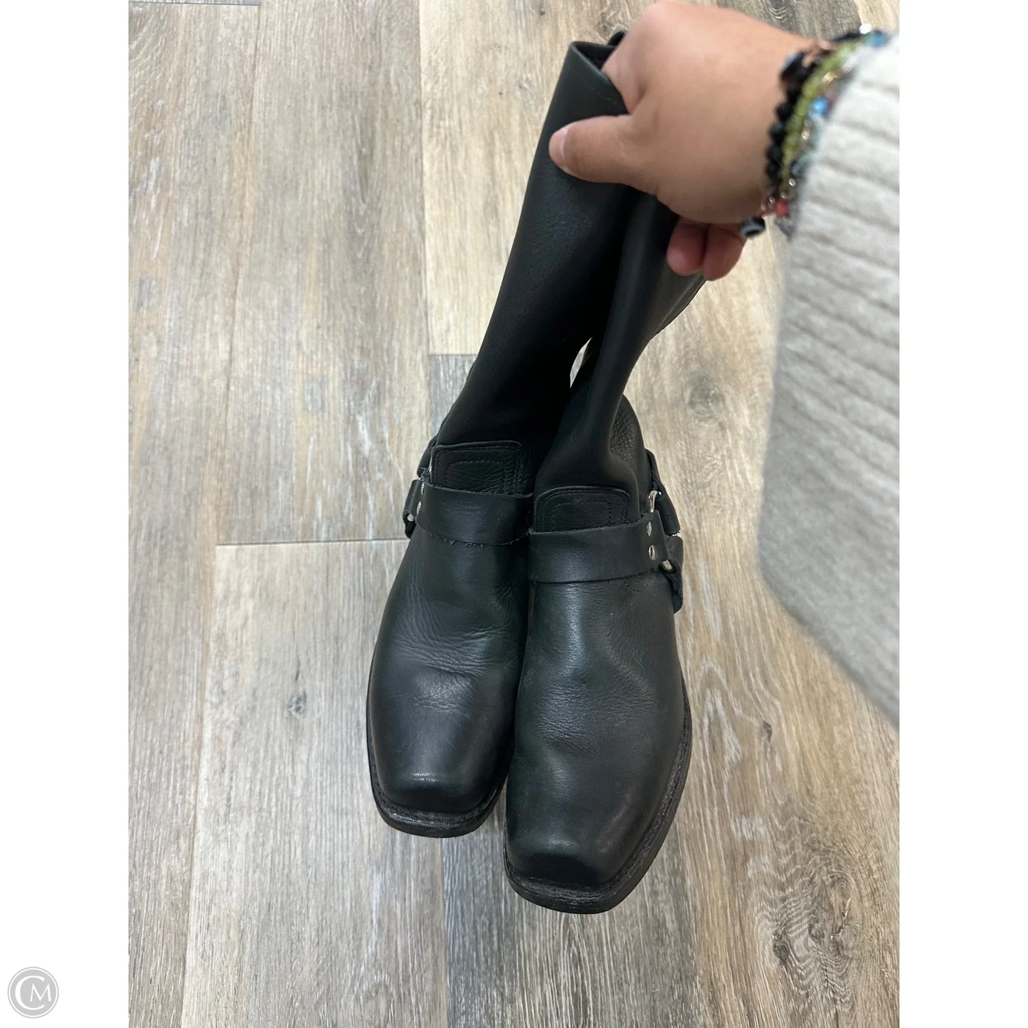 Boots Designer By Frye In Black, Size: 7.5