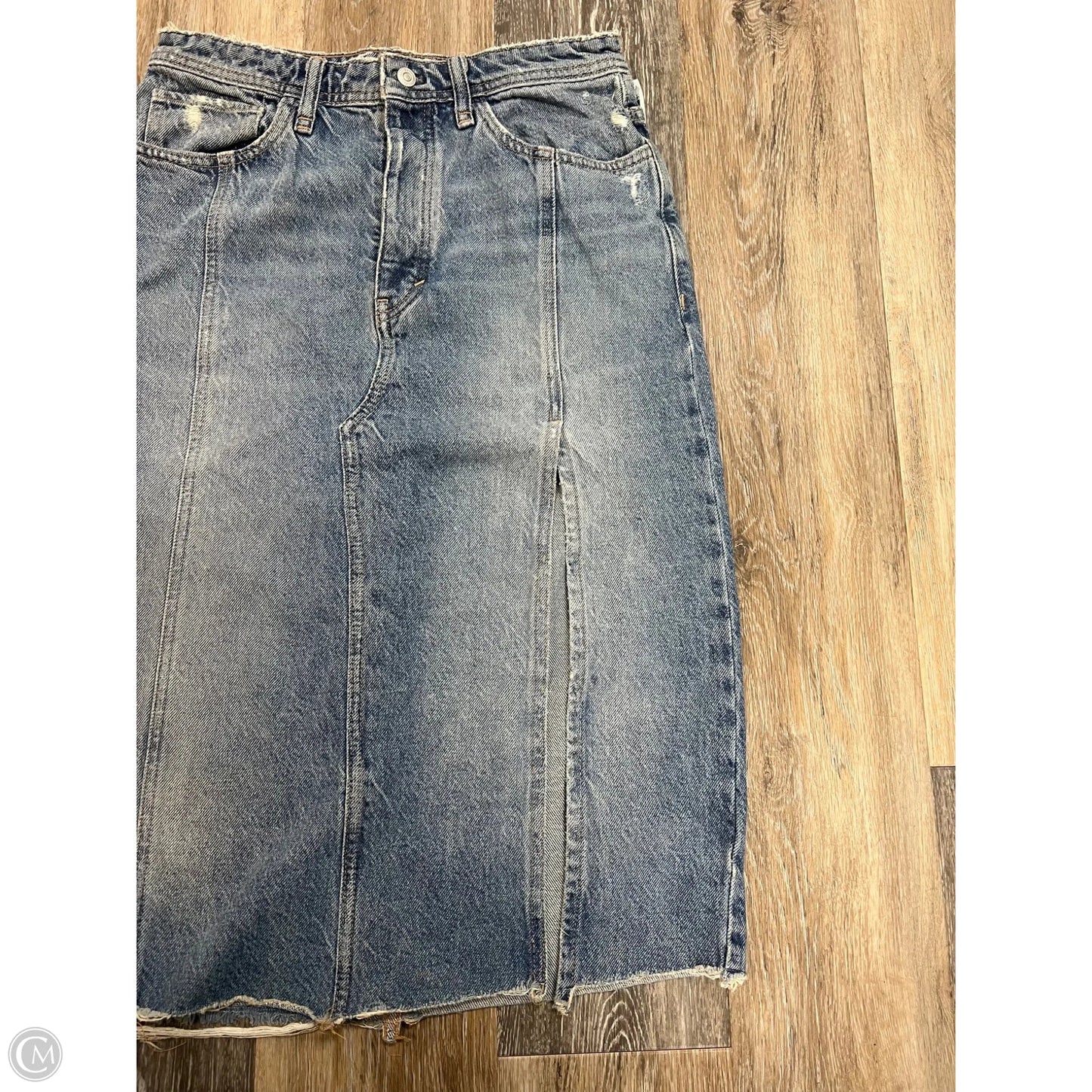 Skirt Midi By We The Free In Blue Denim, Size: 4