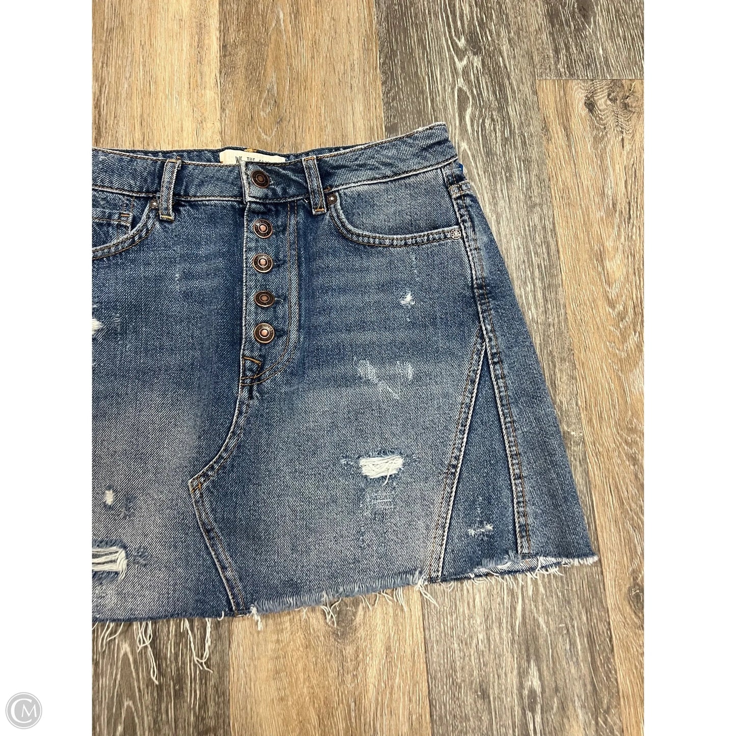 Skirt Mini & Short By We The Free In Blue Denim, Size: 4