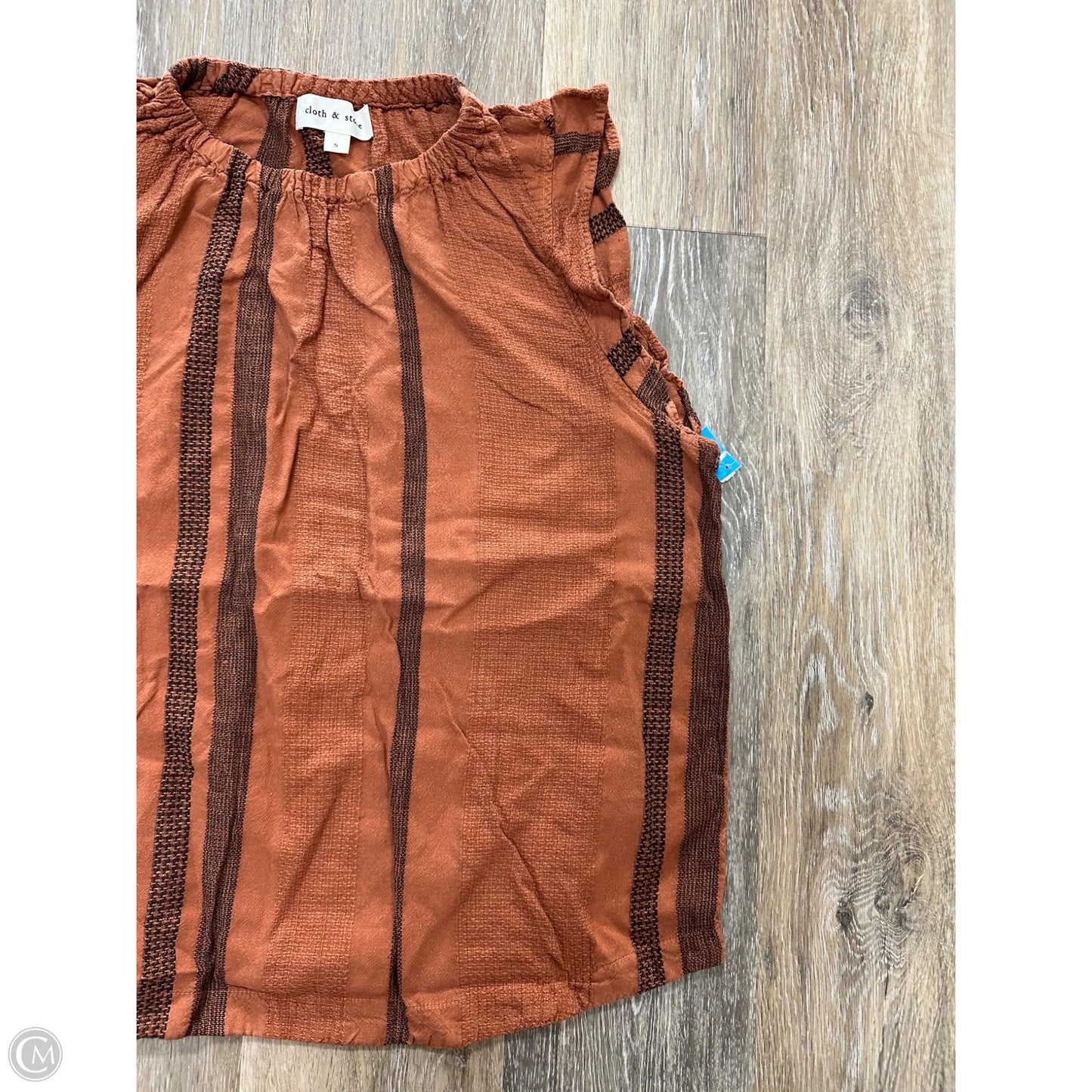 Top Sleeveless By Cloth & Stone In Brown, Size: S