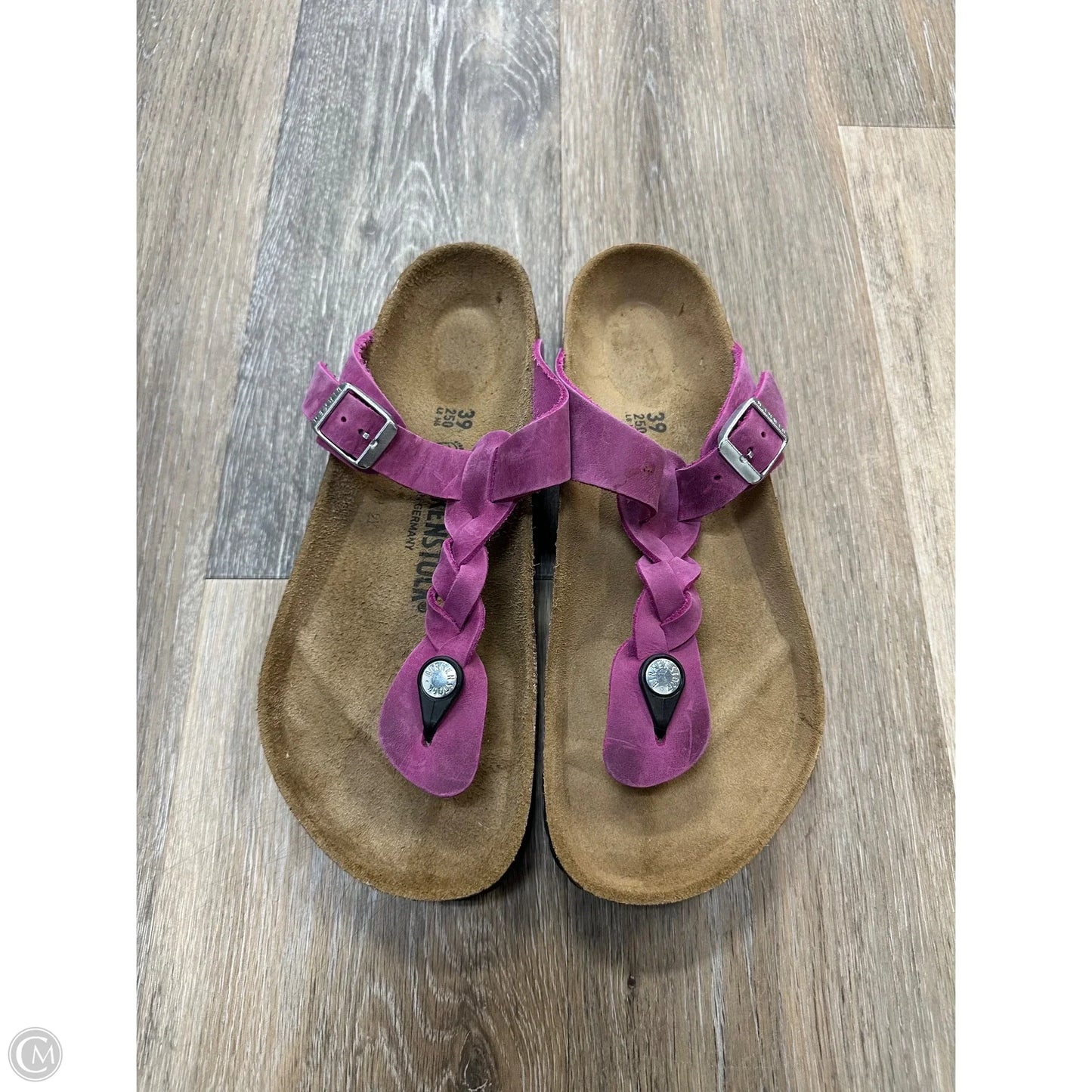 Sandals Flats By Birkenstock In Pink, Size: 8