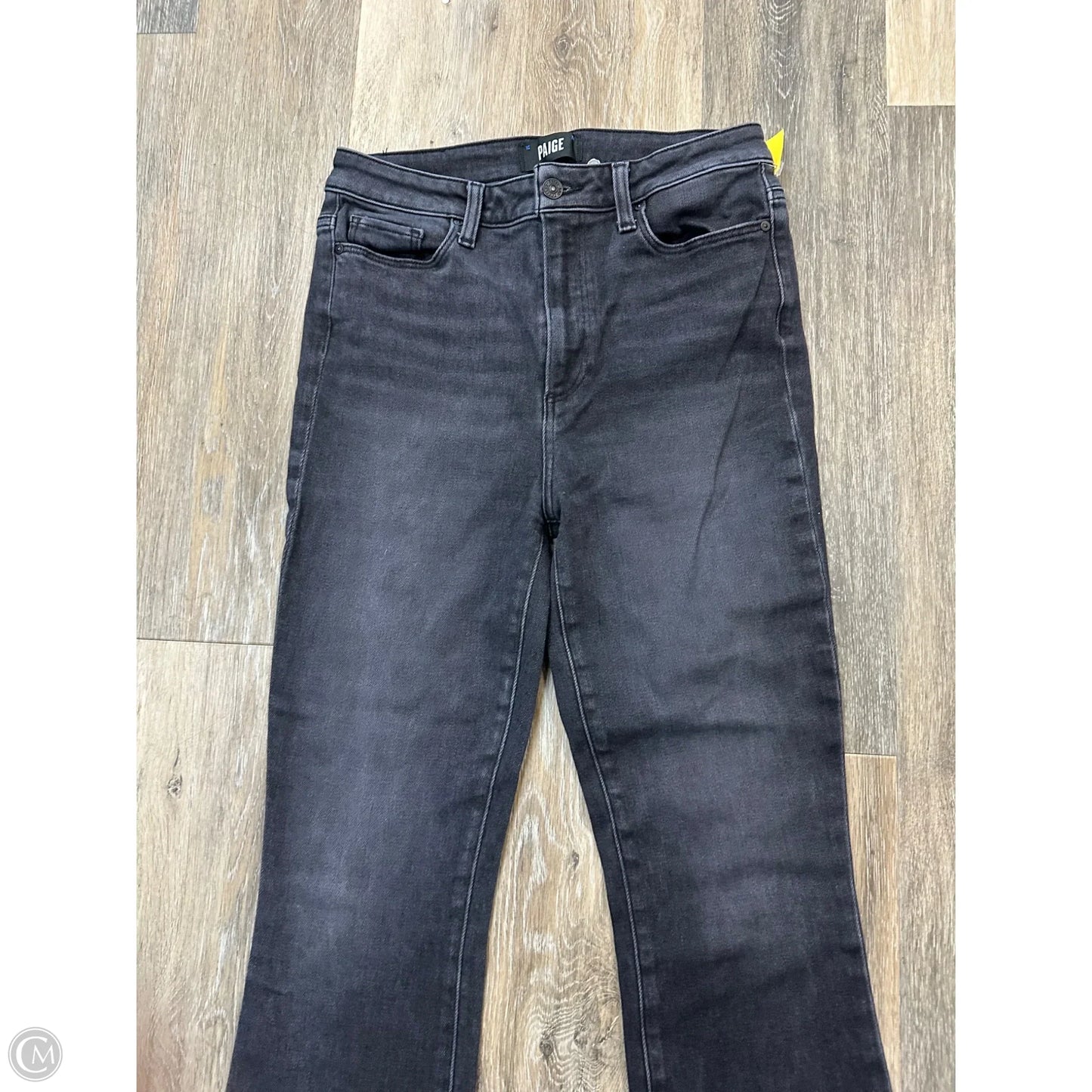Jeans Flared By Paige In Grey Denim, Size: 8