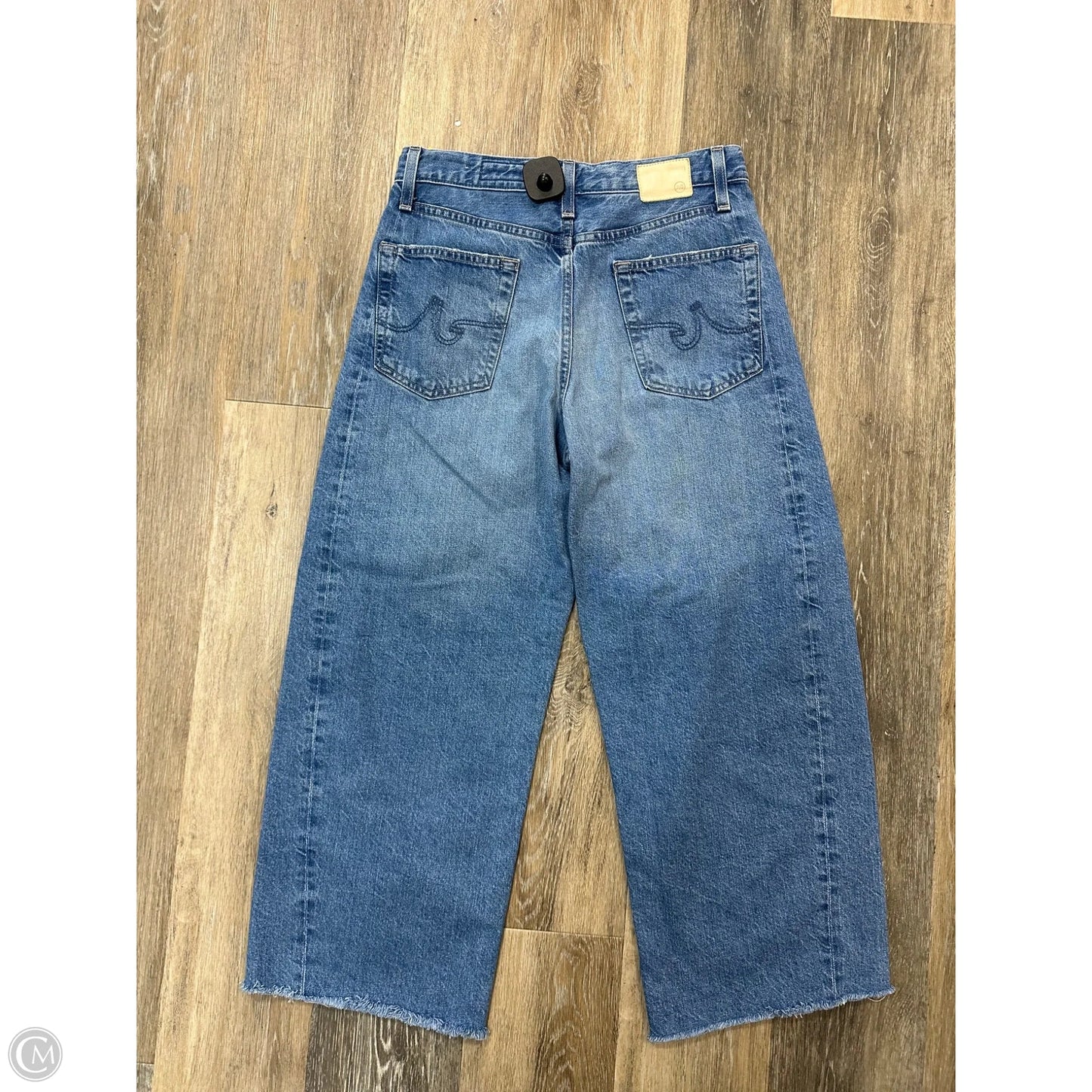 Jeans Wide Leg By Adriano Goldschmied In Blue Denim, Size: 2