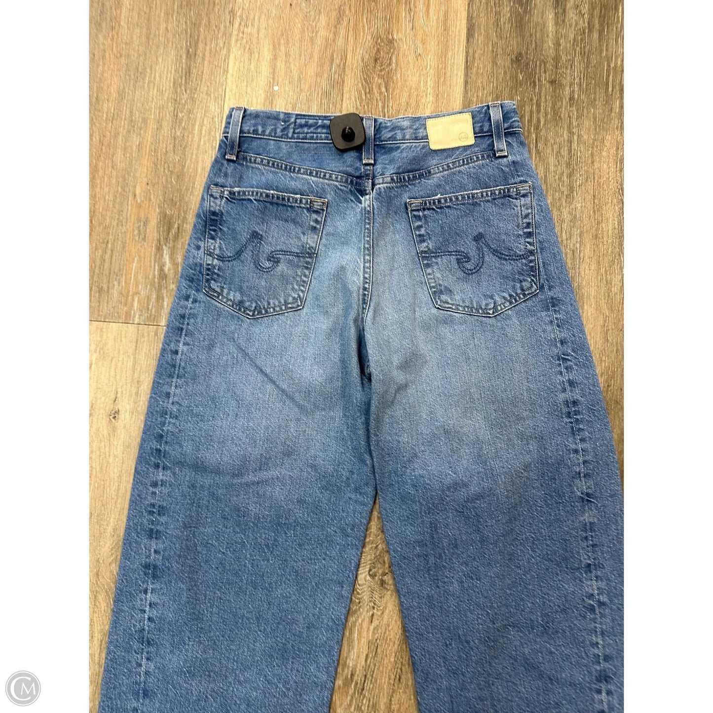 Jeans Wide Leg By Adriano Goldschmied In Blue Denim, Size: 2