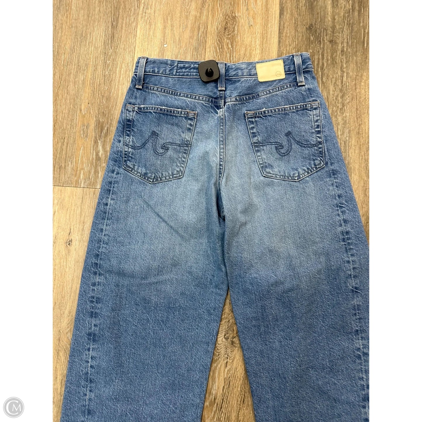 Jeans Wide Leg By Adriano Goldschmied In Blue Denim, Size: 2
