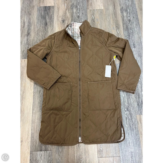 Jacket Puffer & Quilted By Thread And Supply In Tan, Size: L