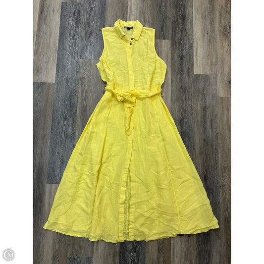 Dress Casual Maxi By Boston Proper In Yellow, Size: L