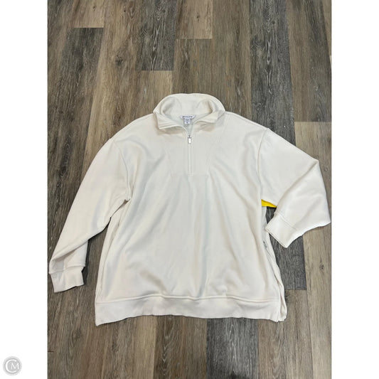 -Athletic Sweatshirt Collar By Athleta In Cream, Size: Xl