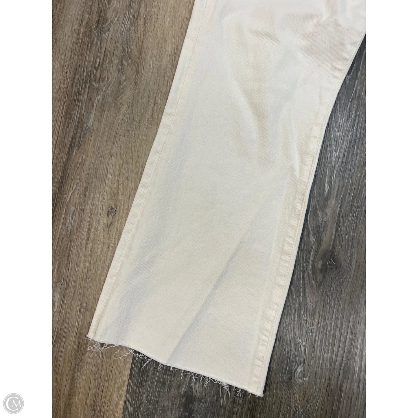 -Jeans Flared By Kut In Cream Denim, Size: 10