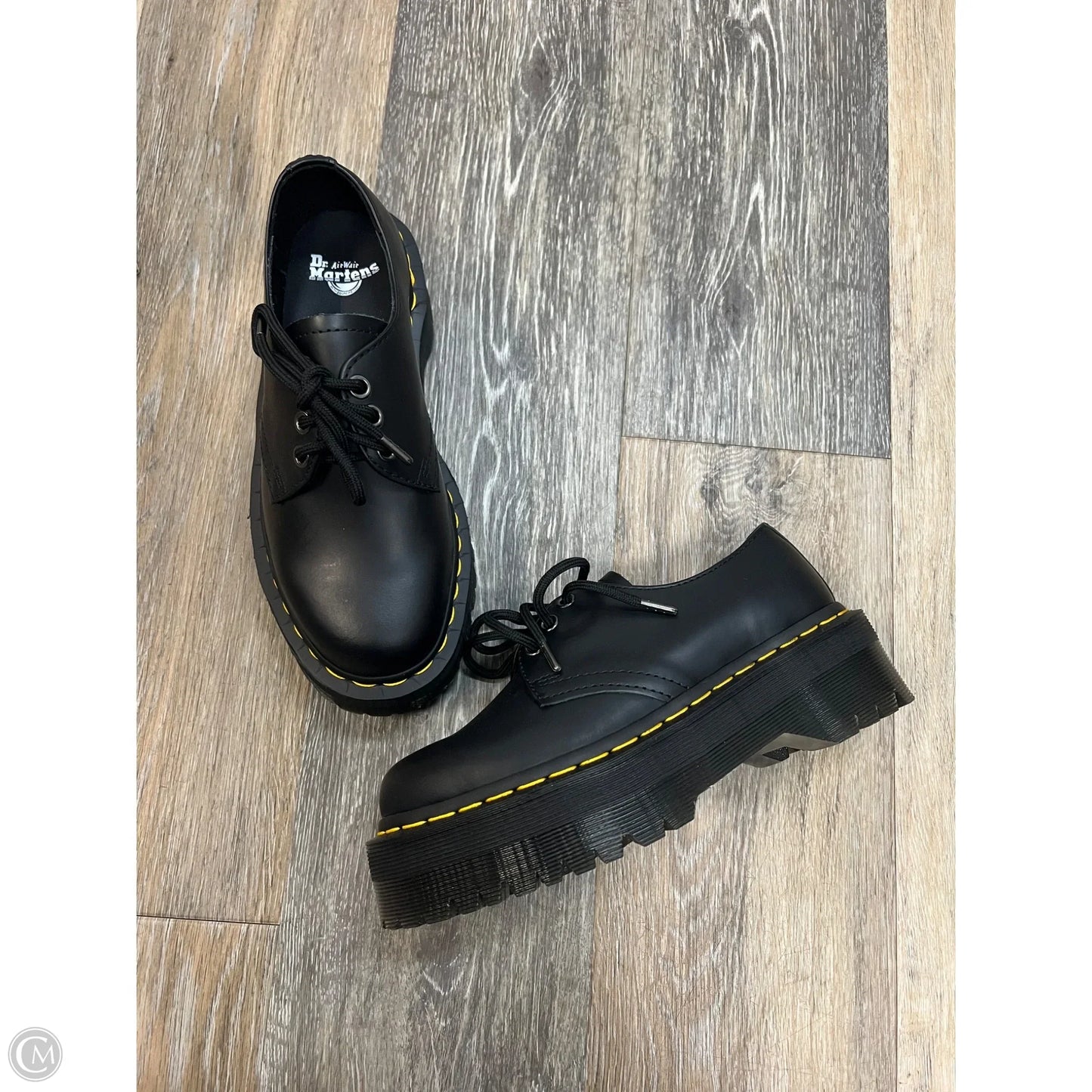 Shoes Heels Platform By Dr Martens In Black, Size: 5