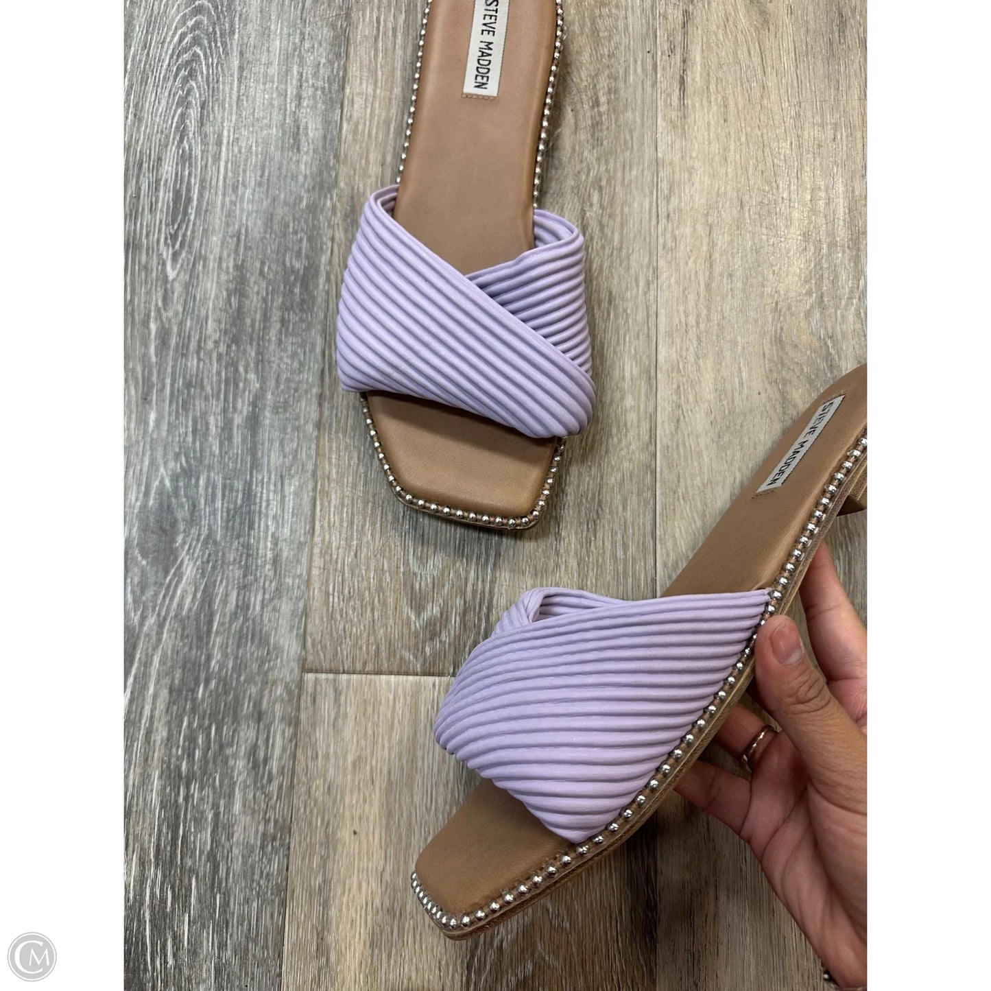 Sandals Flats By Steve Madden In Purple, Size: 10