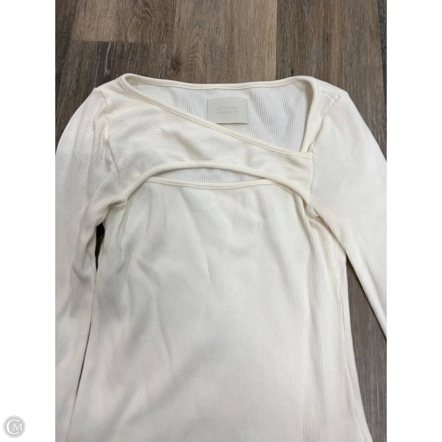 Top Long Sleeve By Citizens Of Humanity In Cream, Size: S