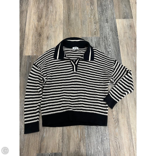 Sweater By 525 In Black & Cream, Size: M