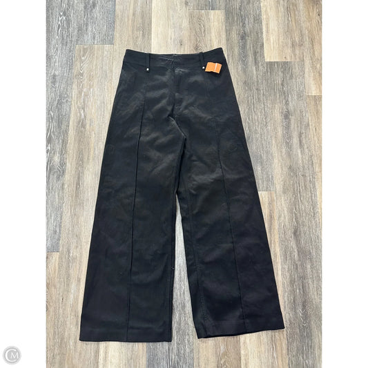 Jeans Wide Leg By Zara In Black Denim, Size: 10