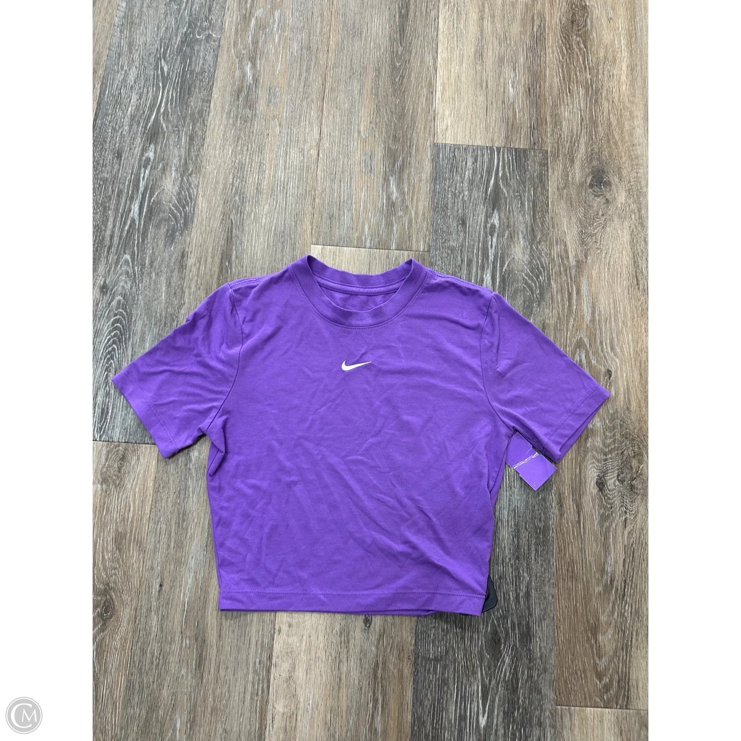 Athletic Top Short Sleeve By Nike Apparel In Purple, Size: Xs